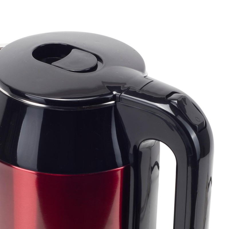 Cana electrica fierbator HAUSBERG HB-3623RS, 1500 - 1800W, capacitate 2.2L, oprire automata, indicator luminous, Rosu-Negru