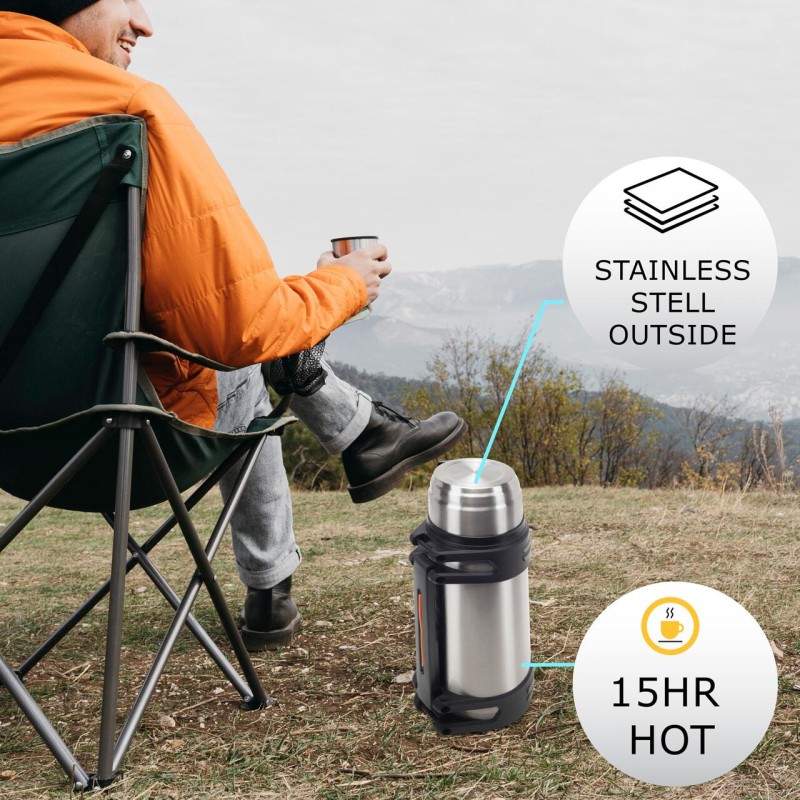 Termos Hausberg HB-H1456, capacitate 2l, material inox