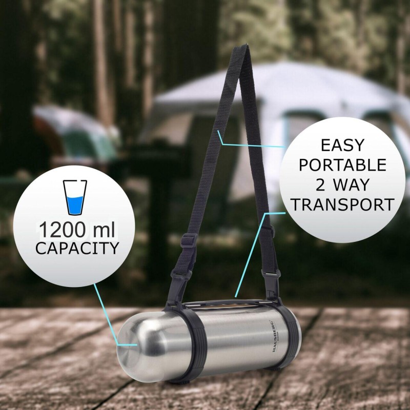 Termos Hausberg HB-H1455, capacitate 1200ml, material inox