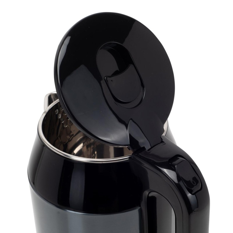 Cana electrica fierbator HAUSBERG HB-3623BL, 1500 - 1800W, capacitate 2.2L, oprire automata, indicator luminous, Bleu-Negru