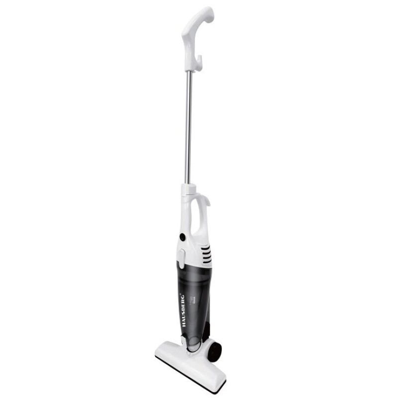 Aspirator vertical 2 in 1 HAUSBERG HB-2025AB, fara sac, aspirare uscata, filtru Hepa, 0.5 L, 600W, Alb-Negru