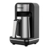 Aparat pentru preparat cafea turceasca HAUSBERG HB-3821IN, 400-500W, 250ml, protective supraincalzire, termostat, Inox-Negru