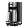 Aparat pentru preparat cafea turceasca HAUSBERG HB-3821IN, 400-500W, 250ml, protective supraincalzire, termostat, Inox-Negru