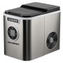 Aparat de preparat gheata HAUSBERG HB-6020, capacitate vas apa 2.2 litri, productie cuburi gheata 12 kg / 24 ore, capacitate de stocare 0.8 kg, posibilitate selectare dimensiune cuburi, argintiu