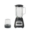 Blender cu rasnita HAUSBERG HB-7772NG, 400-500W, Capacitate 1.5L, Bol din Sticla, 4 Viteze, Lame din Inox, Negru