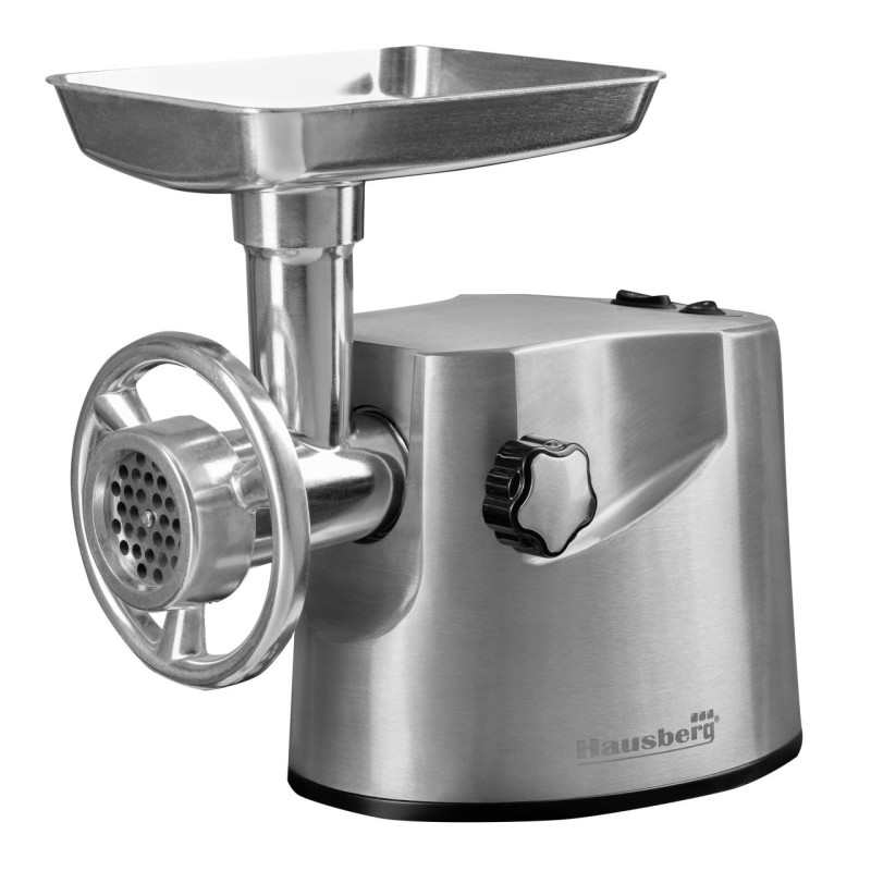 Masina tocat Hausberg HB-3445, 3200W, 2Kg/min, Impingator legume, Carcasa aluminiu, Motor cupru