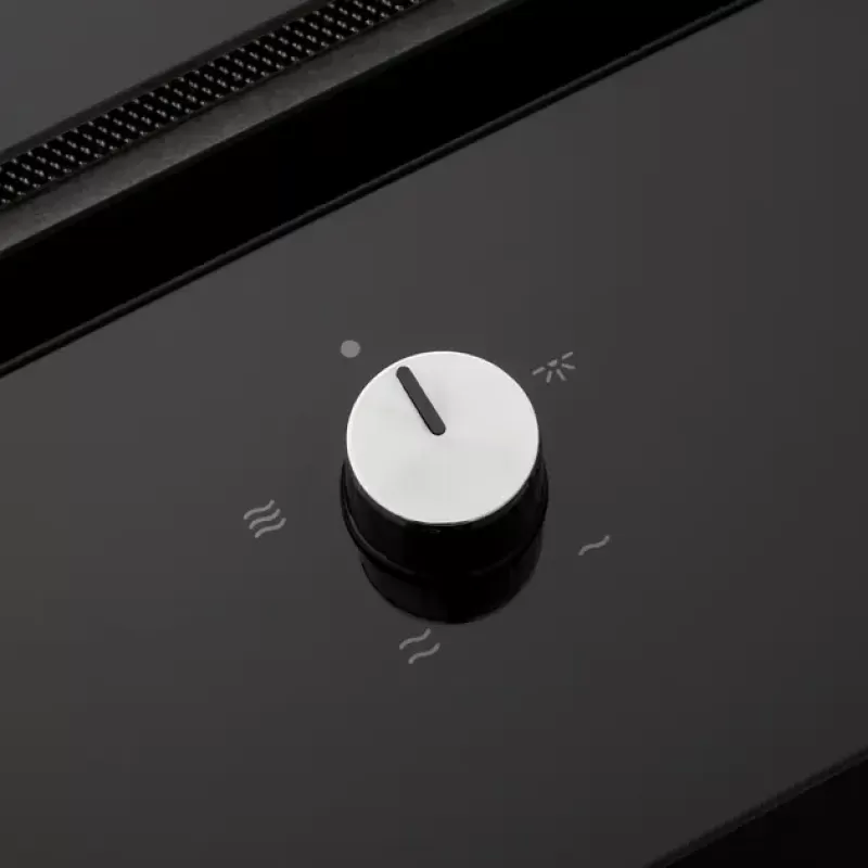 Hota Incorporabila decorativa Hausberg HB-2285NG, 163W , Filtru aluminiu, Putere de absorbtie maxim 650 m3/h, 60 cm, Negru