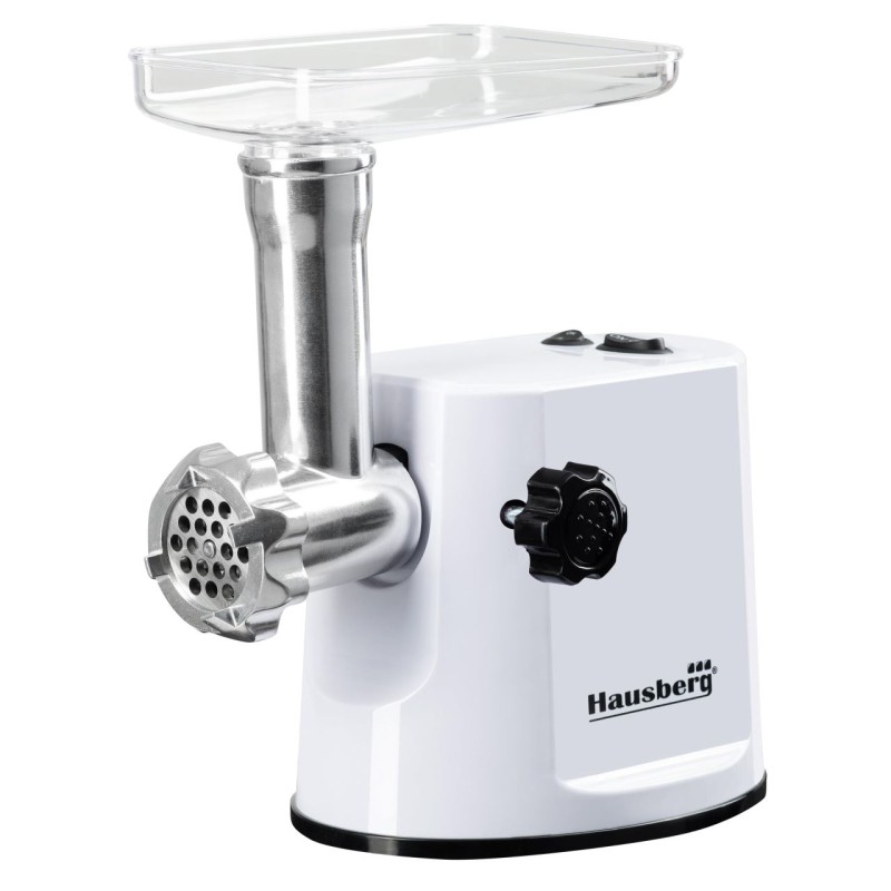 Masina de tocat carne Hausberg HB-3415AB,1000 W, 1Kg/min, Alb