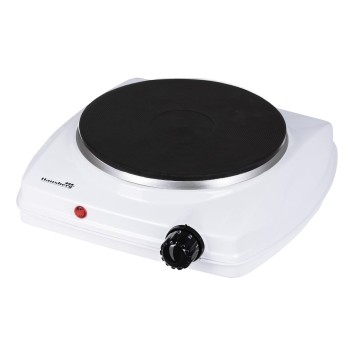 Plita electrica Hausberg HB-519AB, Alb, 1 arzator, Putere 1500W, Termostat