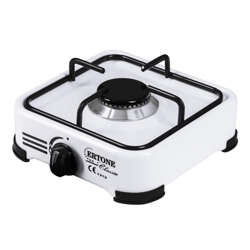 Minigaz emailat, Ertone MN206A, , 1 arzator, aprindere automata, alb