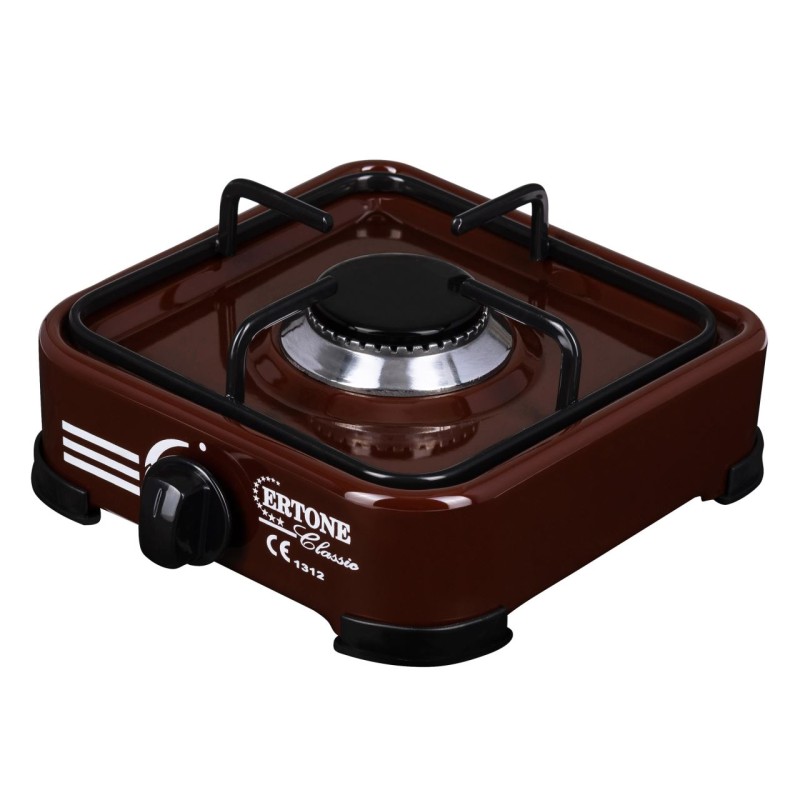 Minigaz emailat, Ertone MN206M, , 1 arzator, aprindere automata, maro