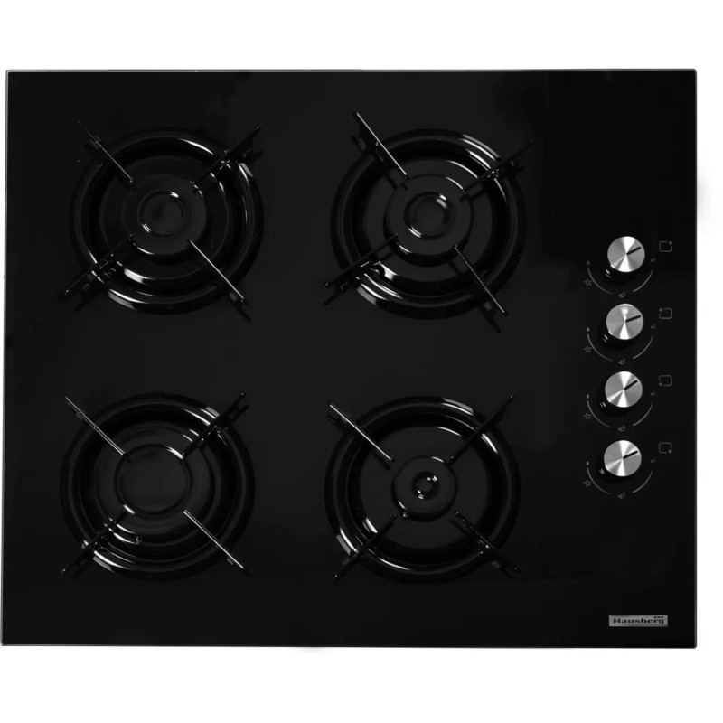 Pachet incorporabil HAUSBERG cuptor electric HB-8054NG, Clasa A, 71L, 2225W, sticla termoizolant, termostat, timer, 7 functii, ventilatie, Plita HB-563, Gaz, 4 arzatoare, Sticla, Hota decorativa HB-1805NG, 60 cm, 450m3/h, Filtru aluminiu, Negru