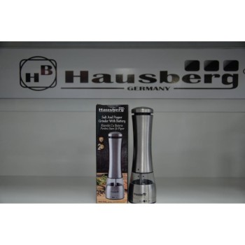 Rasnita sare/piper Hausberg HB-H7650, Electrica, corp din inox 22 cm