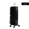 Calorifer electric cu ulei HAUSBERG HB-8905, 3 trepte, 600-900-1500 W, 7 elementi 110 mm x 580 mm, termostat reglabil, maner si rotite pentru o deplasare facila, indicator luminos functionare, negru