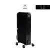 Calorifer electric cu ulei HAUSBERG HB-8915, 3 trepte, 800-1200-2000 W, 9 elementi 110 mm x 580 mm, termostat reglabil, maner si rotite pentru o deplasare facila, indicator luminos functionare, negru