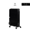 Calorifer electric cu ulei HAUSBERG HB-8925, 3 trepte, 1000-1500-2500 W, 11 elementi 110 mm x 580 mm, termostat reglabil, maner si rotite pentru o deplasare facila, indicator luminos functionare, negru