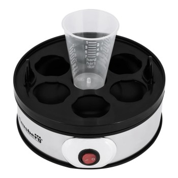 Fierbator Electric pentru Oua , 350 W, Capacitate 7 Oua, Cronometru, Inox + Plastic, Hausberg HB2215