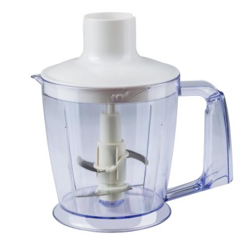 Blender de mana profesional, Hausberg HB-7700AB, 4 in 1, Cana 1000ml, Tel, Tocator, putere 1000 w, Alb