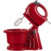 Mixer cu bol rotativ Hausberg HB-3519RS, 5 Viteze + turbo, Capacitate 2L, Putere 300W, Rosu