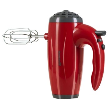 Mixer de mana Hausberg HB-4119RS, 5 viteze, putere 300W, motor de cupru, Rosu