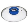Oala ceramica cu capac Hausberg HB-H714BL, manere silicon, 4 l, 24x10.2 cm, Albastru