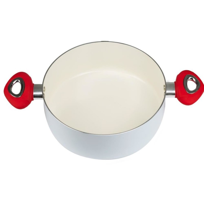 Oala ceramica Hausberg, HB-H713A, 2,5l, Alb