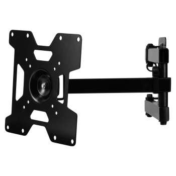 Suport TV de perete cu brat pivotant Hausberg HB-H 04R NEW, Diagonala 23-37 inch, Greutate maxima 37 kg, Negru