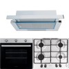 Pachet incorporabil Cuptor electric Hausberg HB-8053IN, Clasa A, 71L, 2225W, Negru/Inox, Plita Incorporabila HB-555, 4 arzatoare, Gaz, Inox, Hota incorporabila telescopica HB-1280, Putere de absorbtie 280 m3/h, 1 motor, 60 cm, Alb