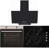 Pachet Cuptor Incorporabil Hausberg HB-8051IN, Electric, 76 l, 4 Functii, Clasa A + Plita incorporabila Hausberg HB-563, Gaz, 4 arzatoare, Negru + Hota Incorporabila decorativa Hausberg HB-1510NG, 60 cm, Filtru aluminiu, 450m3/h, Negru