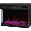 Semineu electric cu ventilator si telecomanda Hausberg HB-8221NG, 2000W, efect de flacara reala, 2 trepte de incalzire, termostat electronic, 4 culori, touch screen, metal si sticla