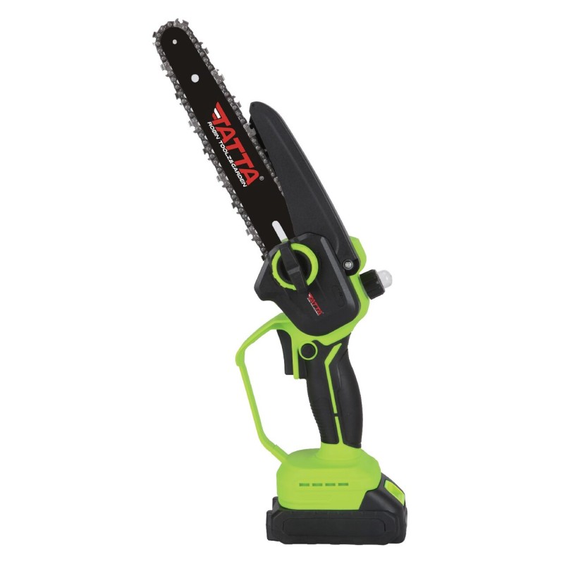 Mini drujba TATTA TD-5310, fierastrau electric cu acumulator 8”, 21V, portabila, teiere lemn, compacta