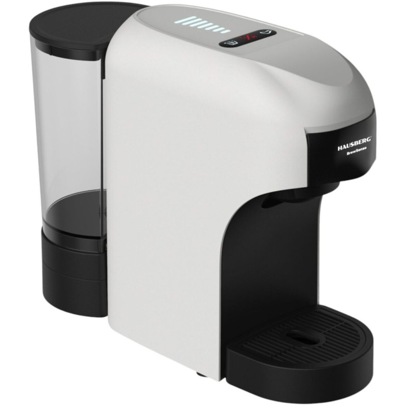 Espressor 4 in 1 Multi-Capsule HAUSBERG HB-3735AB, 1400 W, 20 bari, functie eco, capacitate rezervor 850 ml, Alb-Negru
