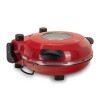 Cuptor special pentru pizza XL HAUSBERG HB-675RS cu suprafata de coacere din piatra, termoregulator pana la 405° C, Rosu