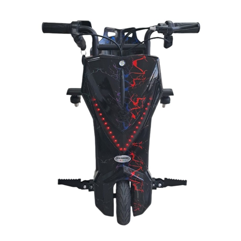 Tricicleta electrica drift Hausberg HB-KD05NG, 8 inch, motor 250-300W, 3 viteze, autonomie 10-15 km, viteza 15 km/h, negru