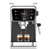 Espressor 2 in 1 HAUSBERG HB-3730IN, Hot & Cold, 20 bari, 1350 W, 1,5 L, Protectie la Supraincalzire si Suprapresiune, ERP, NTC, PID, Timer, Display, Spumare, Cafea macinata si capsule