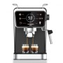 Espressor 2 in 1 HAUSBERG HB-3730IN, Hot & Cold, 20 bari, 1350 W, 1,5 L, Protectie la Supraincalzire si Suprapresiune, ERP, NTC, PID, Timer, Display, Spumare, Cafea macinata si capsule