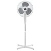 Ventilator cu picior Hausberg XB-110, 45W, 16 inch, 3 viteze, oscilatie, inaltime reglabila, alb