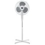 Ventilator cu picior Hausberg XB-110, 45W, 16 inch, 3 viteze, oscilatie, inaltime reglabila, alb