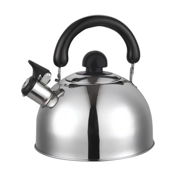 Ceainic din inox cu fluier HAUSBERG HB-H465IN, pentru Plita gaz, ceramica, electrica & inductie, Capacitate 2L