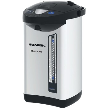 Fierbator electric si Termos HAUSBERG HB-3645IN, 750-900W, 220-240V, 5,2L, Mentinerea calda a lichidelor, Indicator al nivelului apei, Protectie impotriva incalzirii, Thermo Pot, Inox