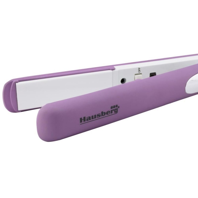 Placa de par 2 in 1 pentru ondulare, si indreptare, Hausberg HB32MV, Putere 30W, Incalzire rapida, Mov