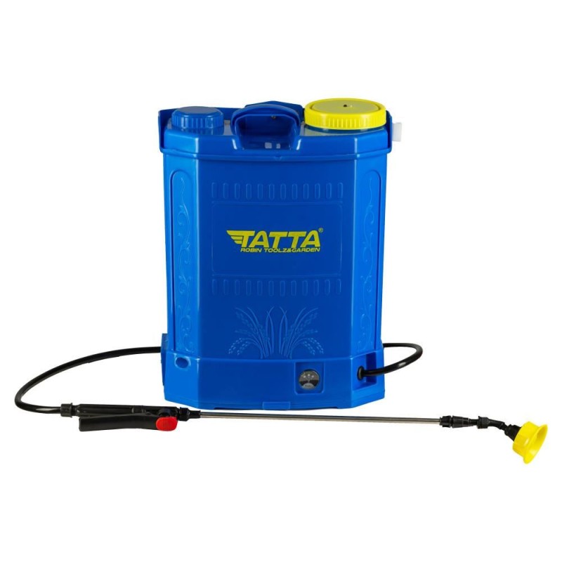 Pompa pentru stropit (vermorel) Tatta TP-2022A, cu acumulator, 12V 8Ah, incarcator 1 A, motor 3.6 lpm, rezervor tip rucsac, 20 l