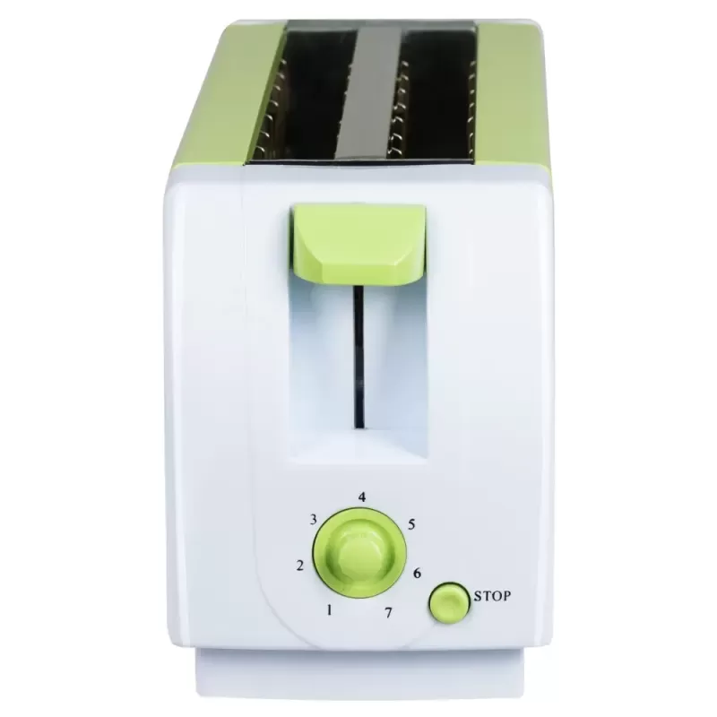 Prajitor de paine HAUSBERG HB-150VR, 750 W, capacitate 2 felii, 7 trepte reglare temperatura, oprire automata, Verde