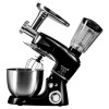 Robot de bucatarie multifunctional All-in-one Hausberg HB-7605, 1000 W, mixer/blender/tocat carne, Negru