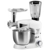 Robot de bucatarie multifunctional All-in-one Hausberg HB-7605AB, 1000 W, mixer/blender/tocat carne, Alb