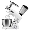 Robot de bucatarie multifunctional All-in-one Hausberg HB-7605AB, 1000 W, mixer/blender/tocat carne, Alb