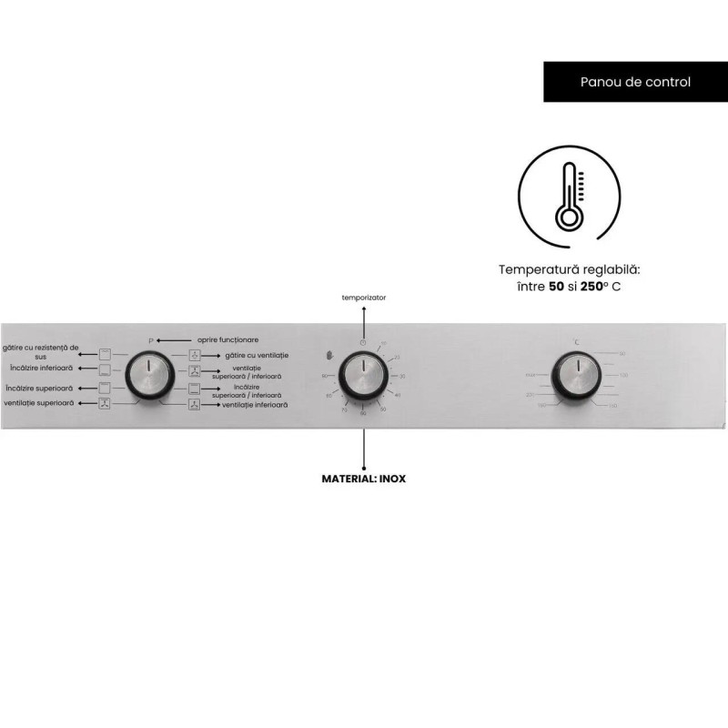 Pachet Cuptor electric Incorporabil Hausberg HB-8053IN, Clasa A, 71L, 2225W, Negru/Inox, Plita incorporabila HB-556IN, Gaz, 4 arzatoare, Gratar din fonta, Hota incorporabila telescopica HB-1285IN, Putere de absorbtie 420 m3/h, 2 motoare, 60 cm, Alb