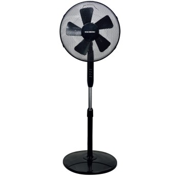 Ventilator cu picior Hausberg HB-5200 Speed, 40W-55W, 40 cm, 3 viteze, timer 1-2 ore, oscilatie, inaltime reglabila, negru