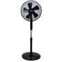 Ventilator cu picior Hausberg HB-5200 Speed, 40W-55W, 40 cm, 3 viteze, timer 1-2 ore, oscilatie, inaltime reglabila, negru