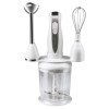 Blender 4 in 1, Hausberg HB-7666AB, 2 viteze, motor cupru, lama din inox, 350W, Alb